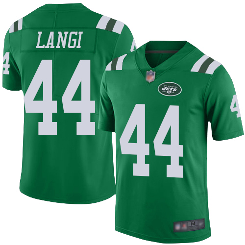 New York Jets Limited Green Men Harvey Langi Jersey NFL Football #44 Rush Vapor Untouchable->new york jets->NFL Jersey